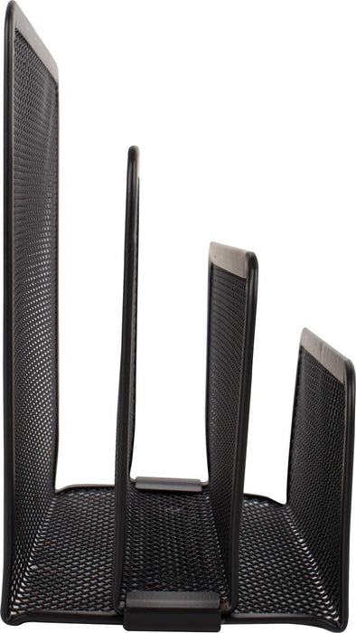 Q - CONNECT brievenhouder 3 - delig metaal zwart - OfficeTown