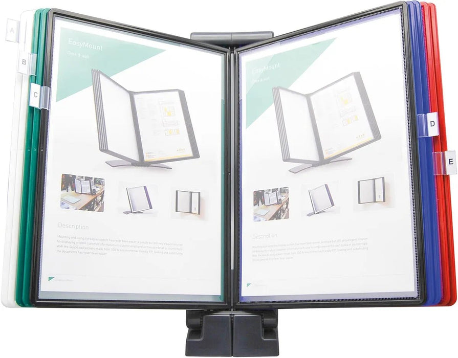 Q - CONNECT bureaustandaard Quickfind met 10 tassen - OfficeTown