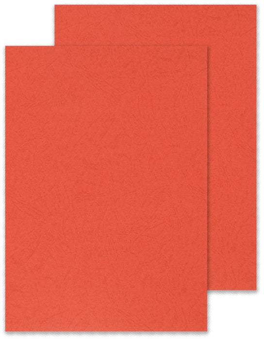 Q - CONNECT dekblad A4 leder 250 grams 100 stuks rood - OfficeTown