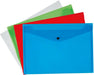 Q - CONNECT documentenmap, A4, transparante PP, drukknopsluiting, geassorteerde kleuren - OfficeTown