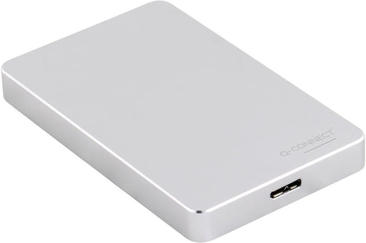 Q - CONNECT externe harde schijf USB 3.0, zilver, 2 TB - OfficeTown