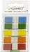 Q - CONNECT index mini, ft 12,5 x 45 mm, 5 x 20 tabs, geassorteerde kleuren - OfficeTown
