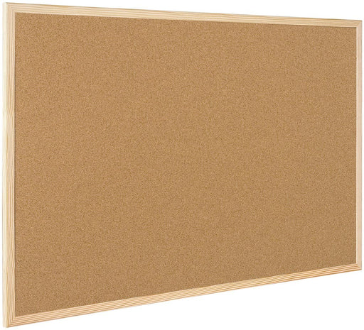 Q - CONNECT kurkbord, met houten frame, 60 x 90 cm - OfficeTown