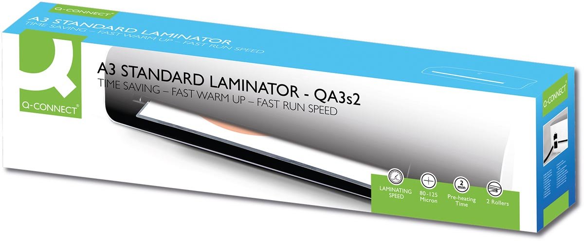 Q - CONNECT Lamineermachine A3 in het Zwart - OfficeTown