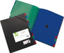 Q - CONNECT map PP A4 12 - tab zwart met elastiekuitsparing - OfficeTown