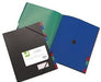 Q - CONNECT map PP A4 12 - tab zwart met elastiekuitsparing - OfficeTown