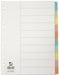 Q - CONNECT neutrale tabbladen van karton, A4 - formaat, 10 tabs - OfficeTown