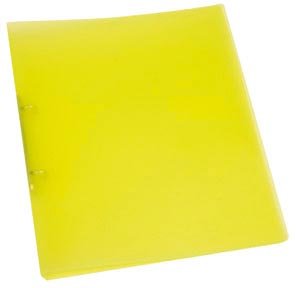 Q - CONNECT ordner, PP, 2 ringen, 16 mm, doorschijnend geel - OfficeTown