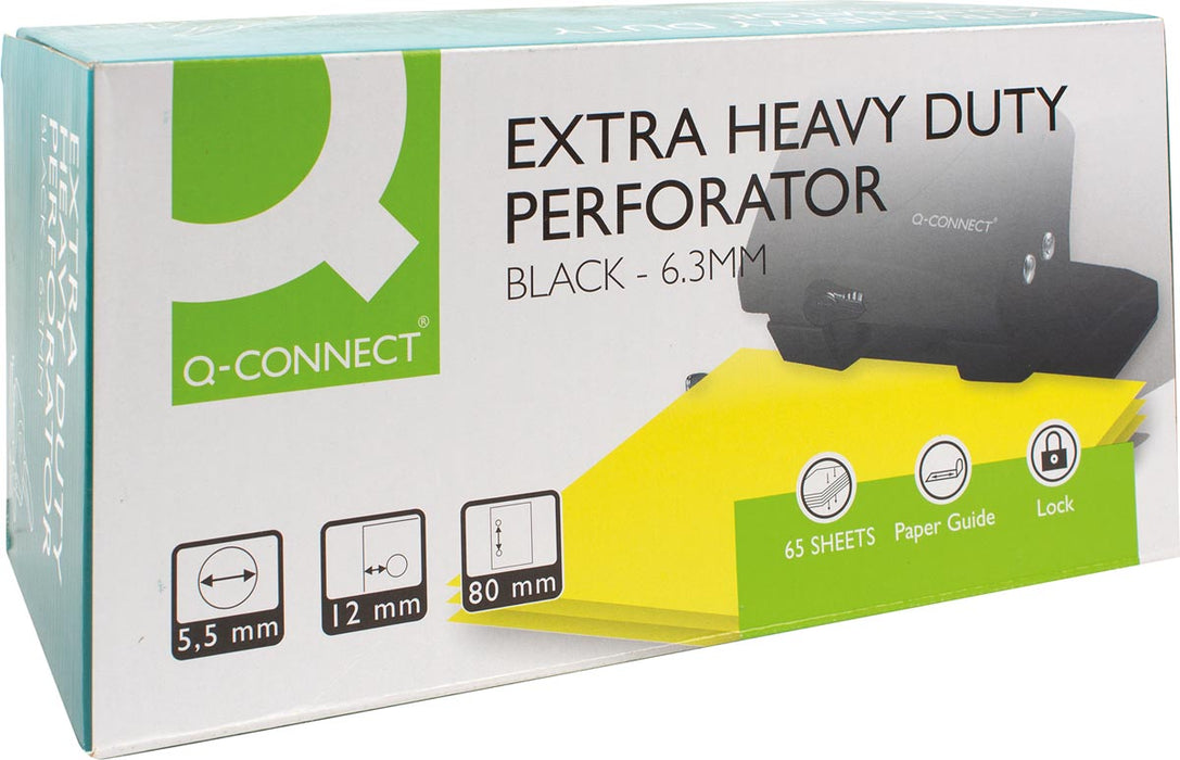 Q - CONNECT perforator, 65 vel, zwart - OfficeTown