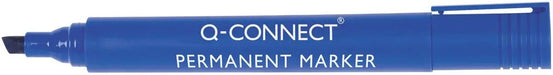 Q - CONNECT permanent marker, 2 - 5 mm, schuine punt, blauw - OfficeTown