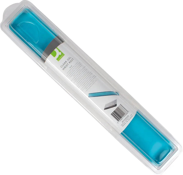 Q - CONNECT polssteun antislip transparant blauw - OfficeTown