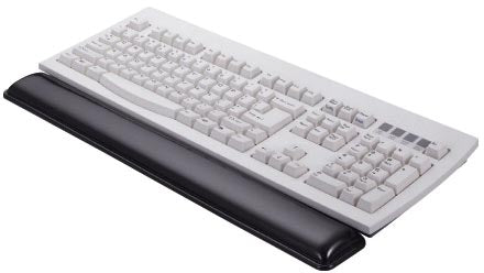 Q - CONNECT Polssteun met antislip, Transparant Zwart - OfficeTown