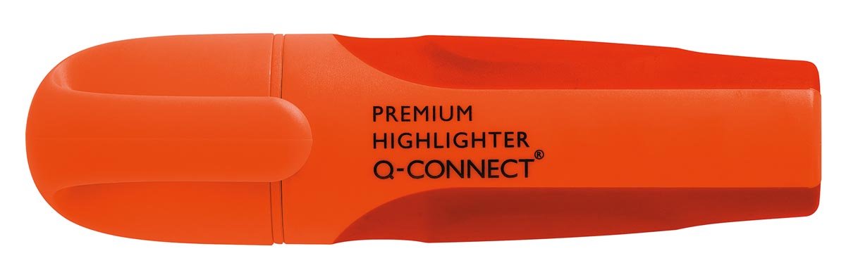 Q - CONNECT Premium Markeerstift, Oranje met Schuine Punt - OfficeTown