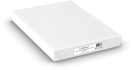 Q - CONNECT presentatiepapier, ultra white, ft A4, 120 g, pak van 250 vel, wit 5 stuks - OfficeTown
