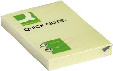 Q - CONNECT Quick Notes, ft 51 x 76 mm, 100 vel, geel - OfficeTown