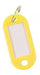 Q - CONNECT sleutelhanger, pak van 10 stuks, geel - OfficeTown