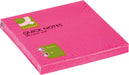Q - CONNECT Snelle Notities, ft 76 x 76 mm, 80 vellen, neonroze - OfficeTown