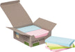 Q - CONNECT Snelle notities Gerecycled pastel, ft 76 x 127 mm, 100 vel, doos van 12 stuks in assorti kleuren - OfficeTown