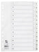 Q - CONNECT tabbladen set 1 - 12, met indexblad, ft A4, wit - OfficeTown