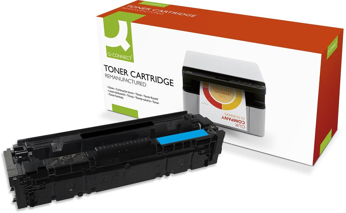 Q - CONNECT toner cyaan 2300 pagina's voor HP - OEM: CF401X - OfficeTown