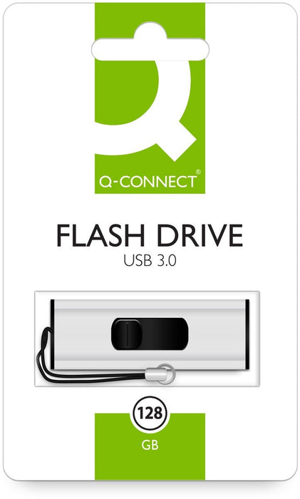 Q - CONNECT USB stick 3.0, zilver, 128 GB - OfficeTown