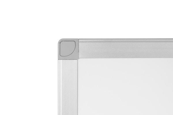 Q - CONNECT whiteboard, met aluminium frame, melamine, 1zijde wit, 1 zijde geruit, 60 x 90 cm - OfficeTown