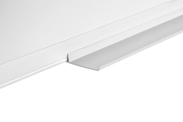 Q - CONNECT whiteboard, met aluminium frame, melamine, 1zijde wit, 1 zijde geruit, 90 x 120 cm - OfficeTown