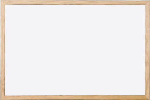 Q - CONNECT whiteboard, met houten frame, melamine, 90 x 120 cm - OfficeTown