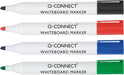 Q - CONNECT whiteboardmarker, in geassorteerde kleuren, doosje van 4 stuks - OfficeTown