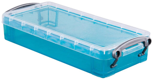Really Useful Box 0,55 liter, transparant helblauw - OfficeTown