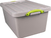 Really Useful Box Box Gerecyclede opbergdoos 61 l, stapelbaar, grijs 3 stuks - OfficeTown