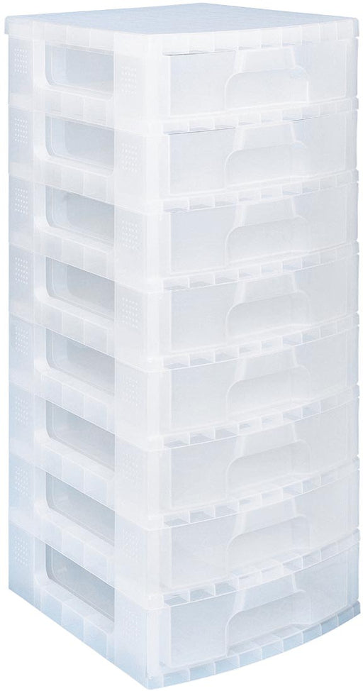 Really Useful Box Box opbergbox 8 x 9,5 l, transparant - OfficeTown