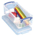 Really Useful Box Doos 0,9 liter, transparant - OfficeTown