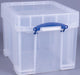 Really Useful Box doos 35 liter XL, transparant, individueel verpakt in karton - OfficeTown