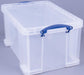 Really Useful Box doos 48 liter, transparant, individueel verpakt in karton - OfficeTown