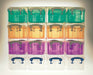 Really Useful Box Doos muurkubus met 16 opbergdozen van 0,3 liter, transparant - OfficeTown