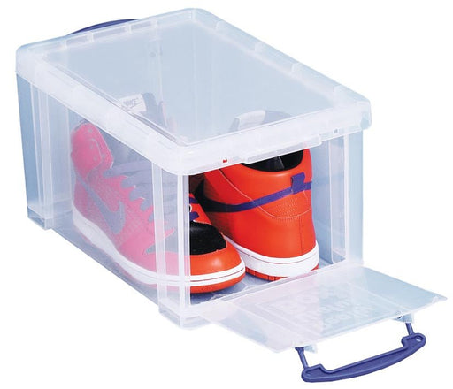 Really Useful Box opbergdoos 14 liter met vooropening, transparant - OfficeTown