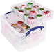 Really Useful Box opbergdoos 21 l, met 2 inzetbakjes, transparant - OfficeTown