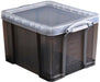 Really Useful Box opbergdoos 35 liter, transparant gerookt 6 stuks - OfficeTown