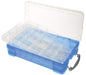 Really Useful Box opbergdoos 4 liter met 2 verdeelbakken, transparant blauw - OfficeTown