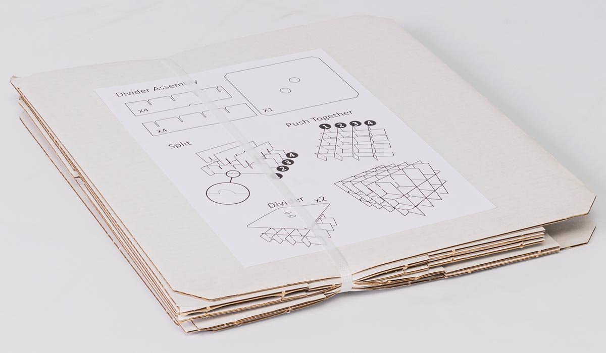 Really Useful Box opbergdoos, 60 l, met inzetbakje, transparant - OfficeTown