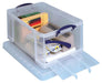 Really Useful Box opbergdoos 64 liter met voor - en bovenopening, transparant 4 stuks - OfficeTown