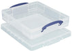 Really Useful Box opbergdoos 7 liter met divider, transparant - OfficeTown