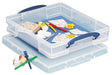 Really Useful Box opbergdoos 7 liter met divider, transparant - OfficeTown