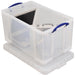 Really Useful Box opbergdoos 84 liter, transparant 3 stuks - OfficeTown