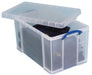 Really Useful Box opbergdoos 84 liter, transparant 3 stuks - OfficeTown
