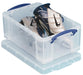 Really Useful Box opbergdoos 9 liter, transparant - OfficeTown