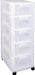 Really Useful Box opbergkast 5 x 12 l, doorzichtig - OfficeTown
