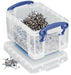Really Useful Box visitekaarthouder 0,3 liter, transparant - OfficeTown