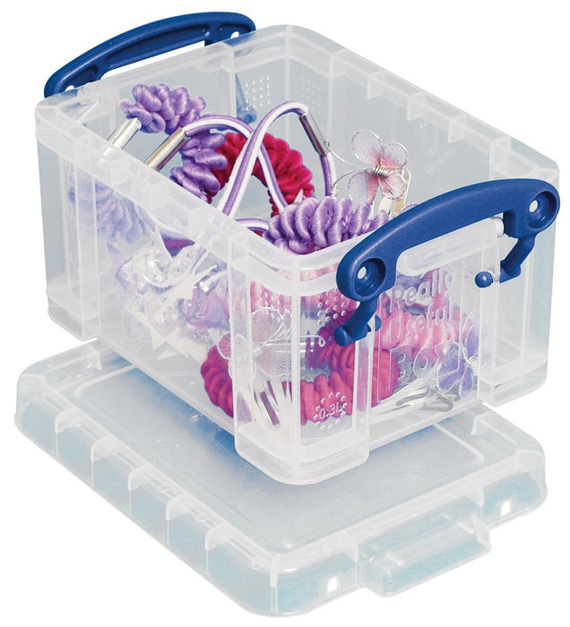 Really Useful Box visitekaarthouder 0,3 liter, transparant - OfficeTown